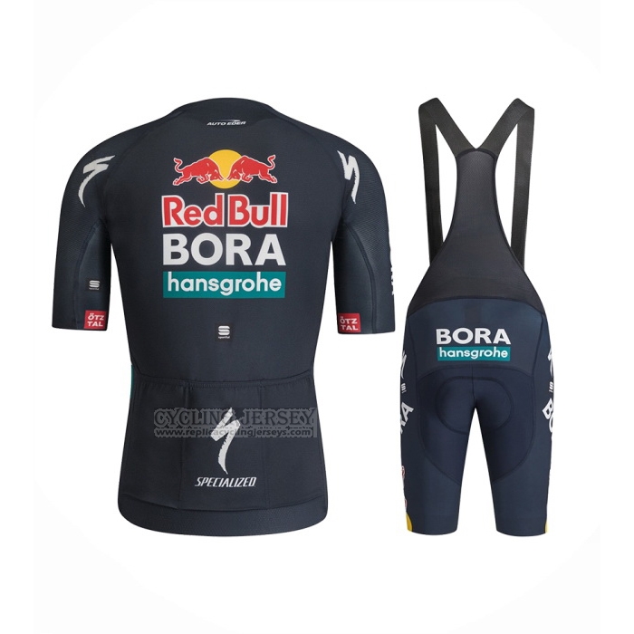 2024 Cycling Jersey Bora-Hansgrone Blue Short Sleeve And Bib Short